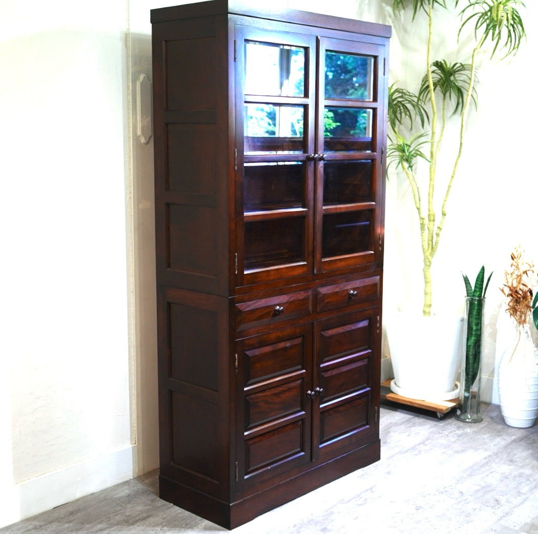 松本民芸家具 K-Ⅱ型 面取食器棚 カップボード 民藝家具