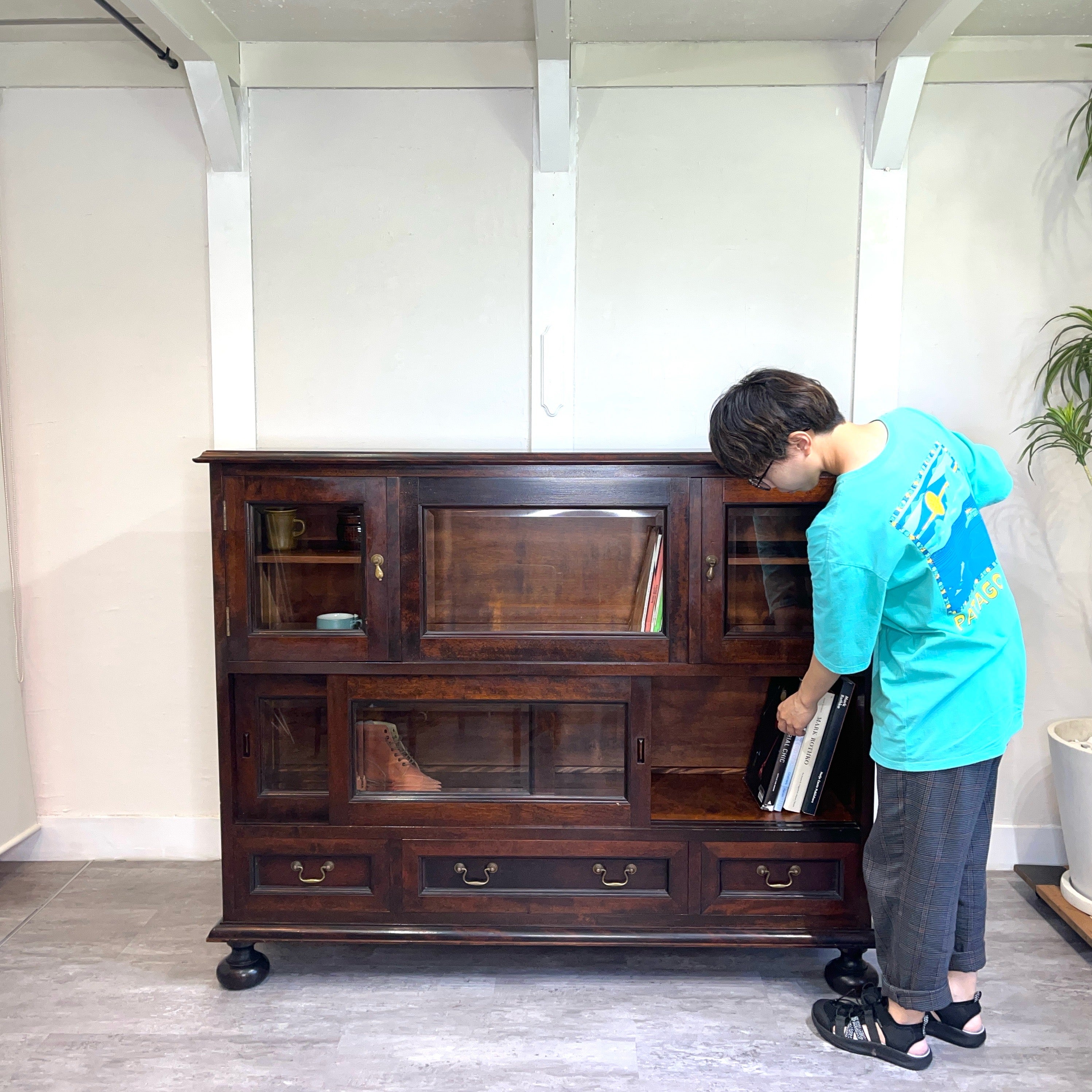 松本民芸家具 C型 サイドボード 大容量収納 民藝家具