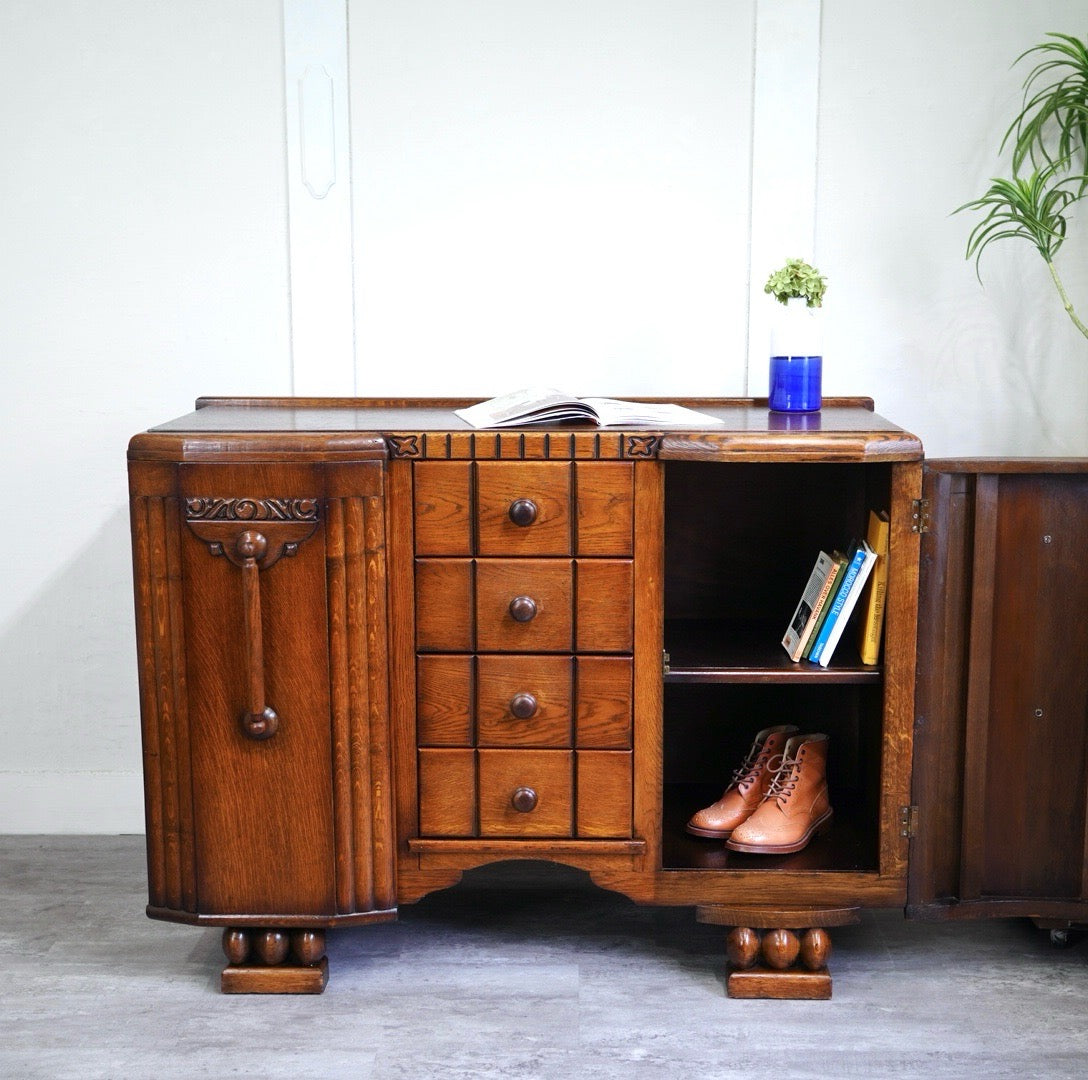 アンティーク バッフェ キャビネット サイドボード Utility Furniture 