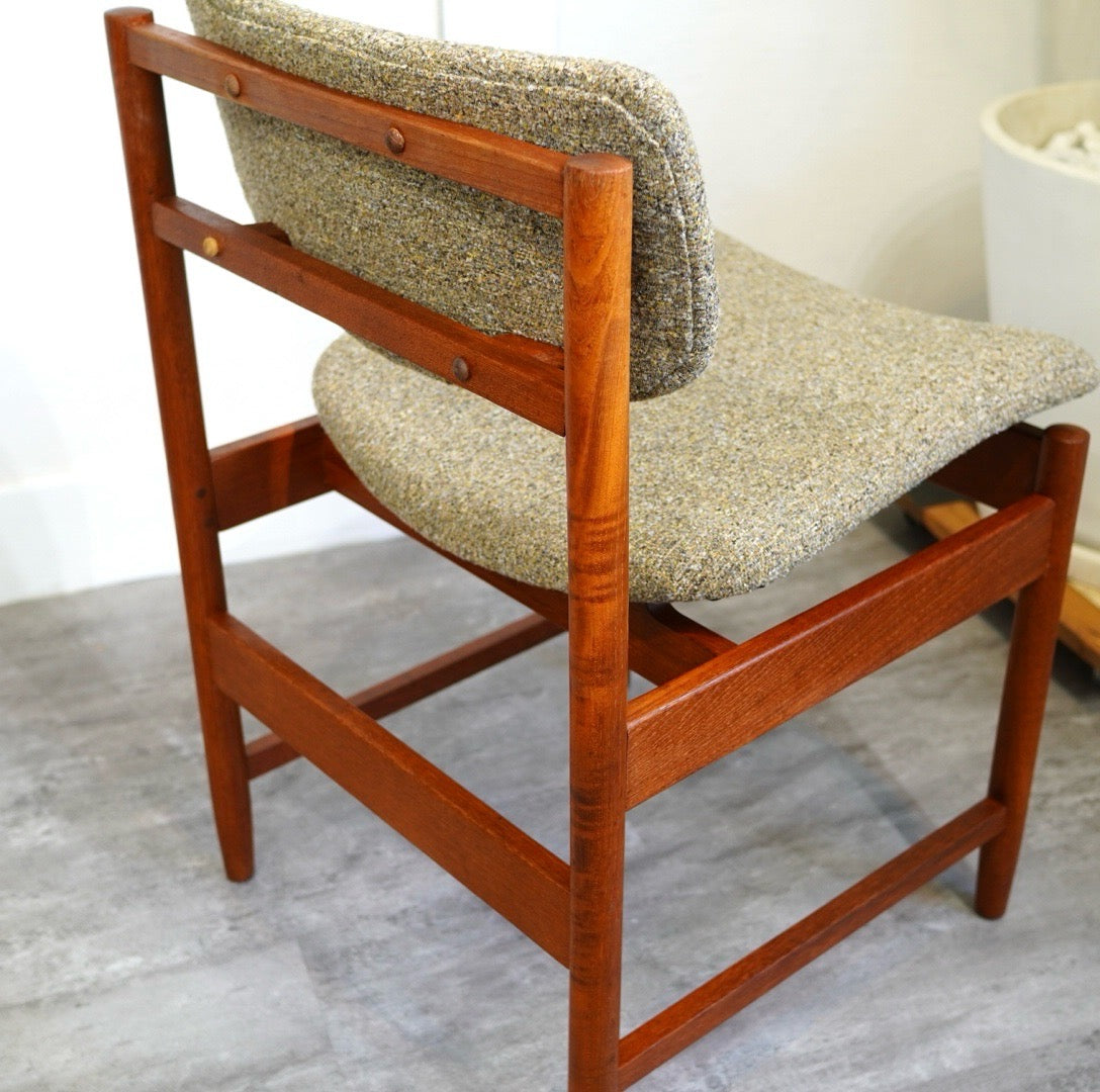 ホワイト&ニュートン / White & Newton チーク材 ダイニングチェア グレー ヴィンテージ