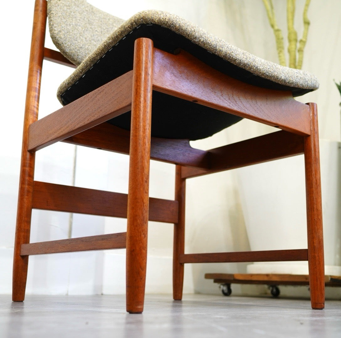 ホワイト&ニュートン / White & Newton チーク材 ダイニングチェア グレー ヴィンテージ