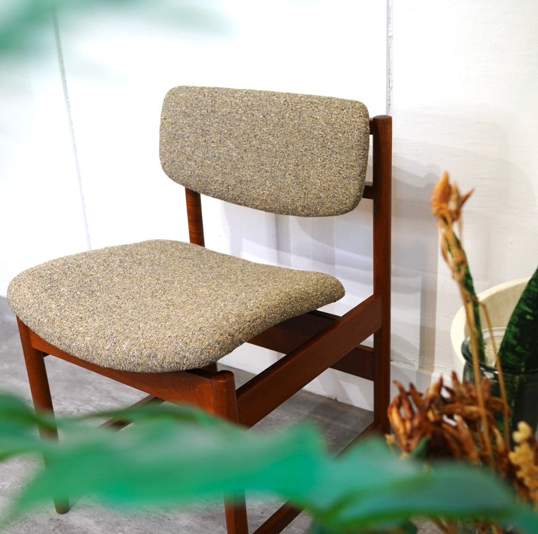 ホワイト&ニュートン / White & Newton チーク材 ダイニングチェア グレー ヴィンテージ