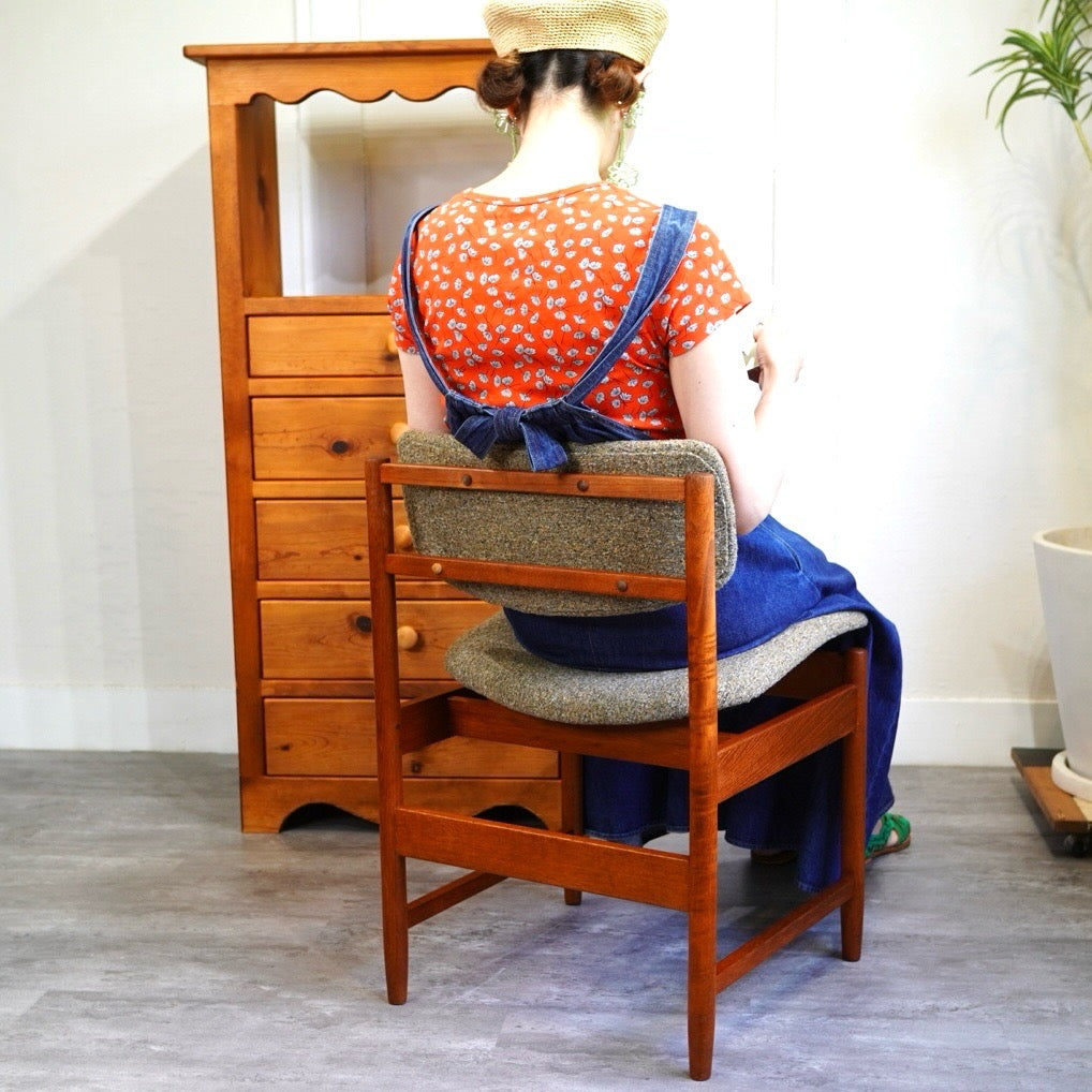 ホワイト&ニュートン / White & Newton チーク材 ダイニングチェア グレー ヴィンテージ