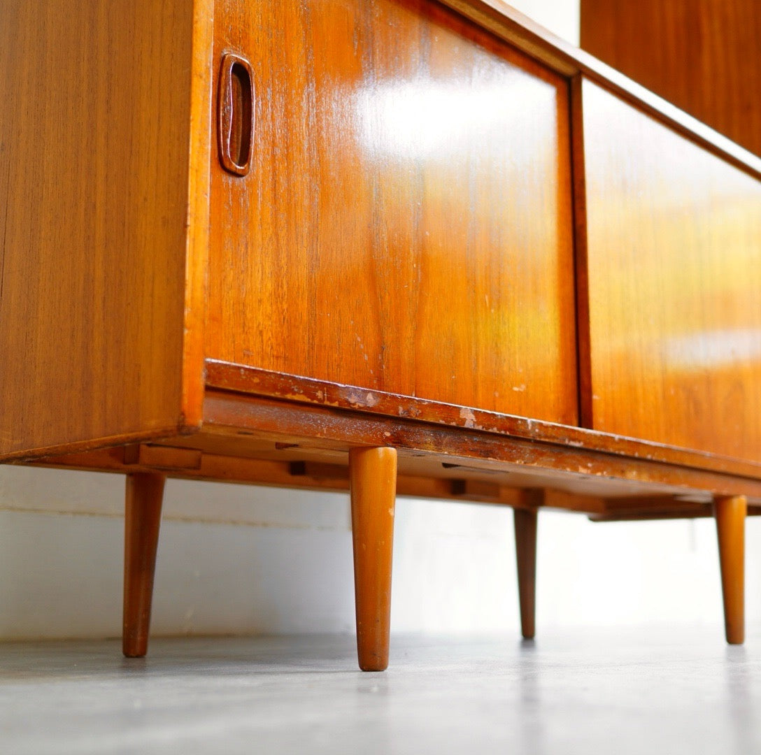 イギリスヴィンテージ ブックシェルフ オープンラック ディバイダー チーク材