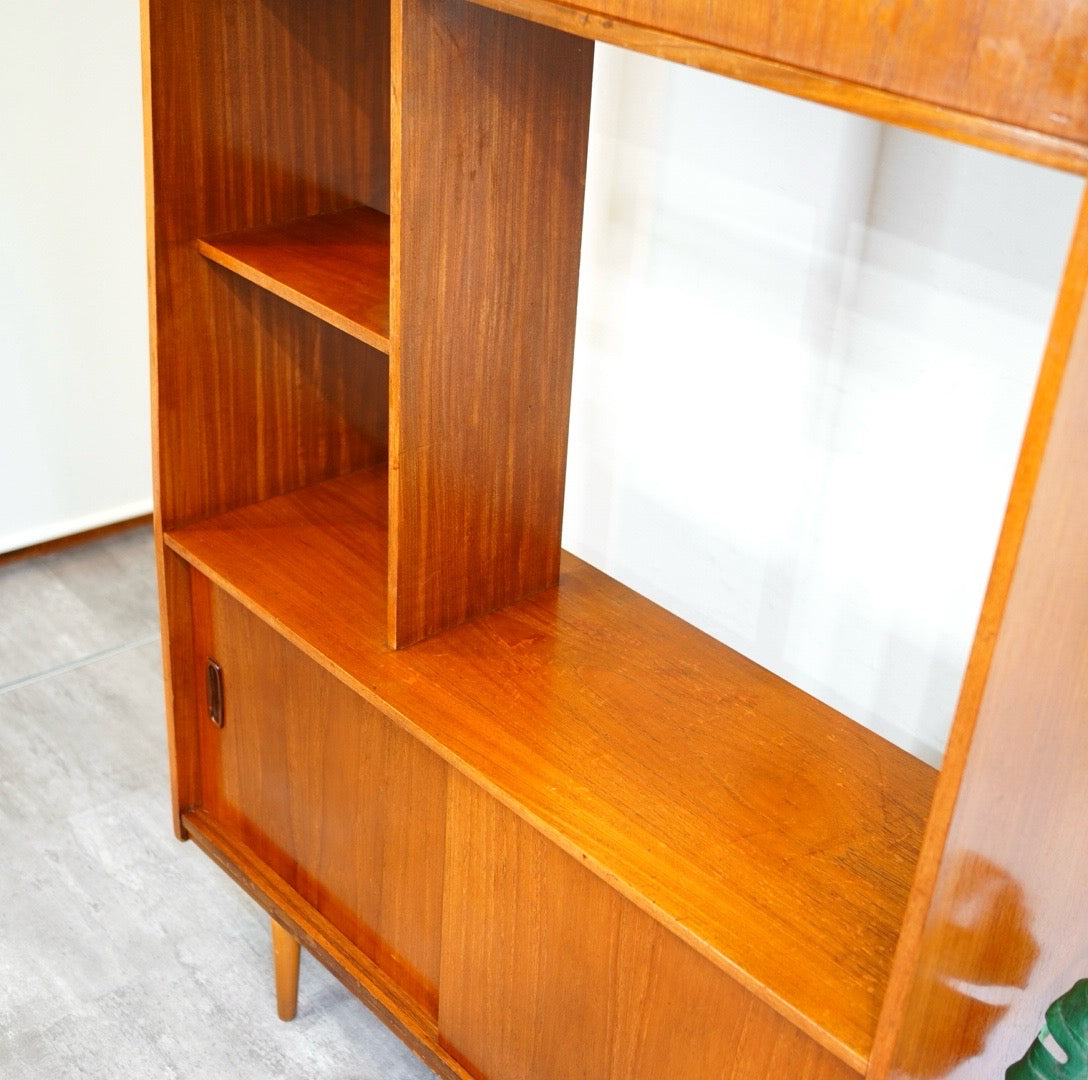 イギリスヴィンテージ ブックシェルフ オープンラック ディバイダー チーク材