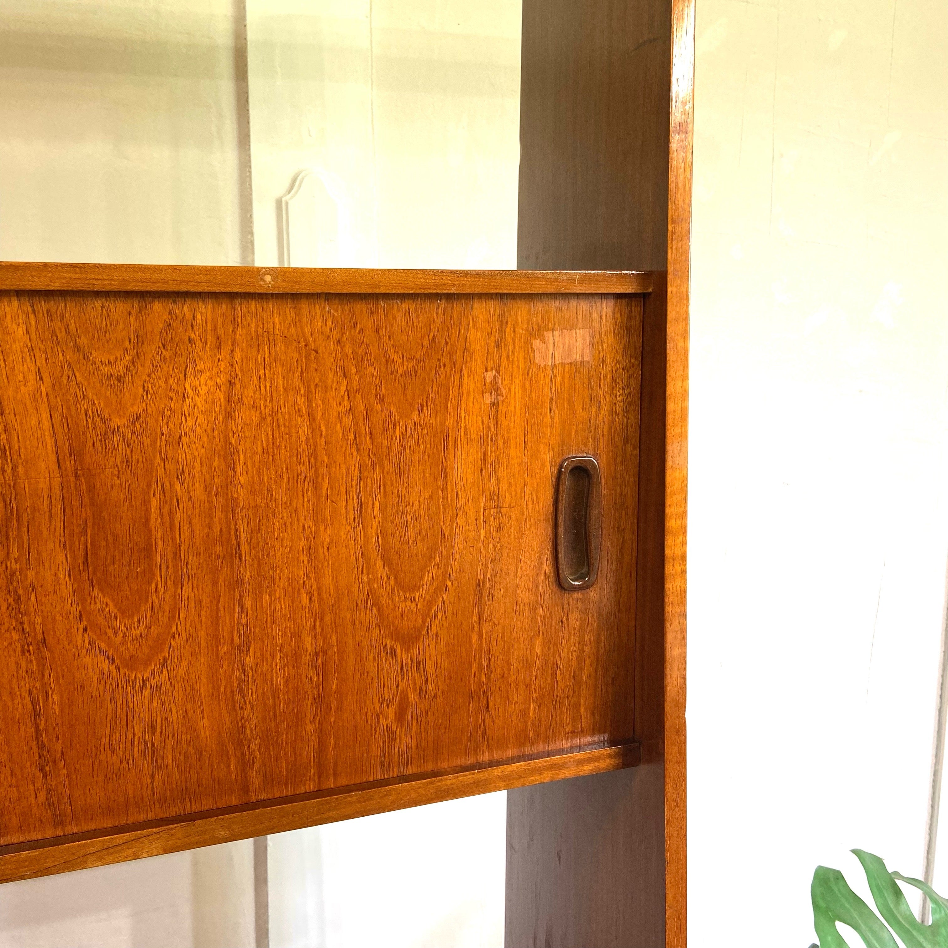 イギリスヴィンテージ ブックシェルフ オープンラック ディバイダー チーク材