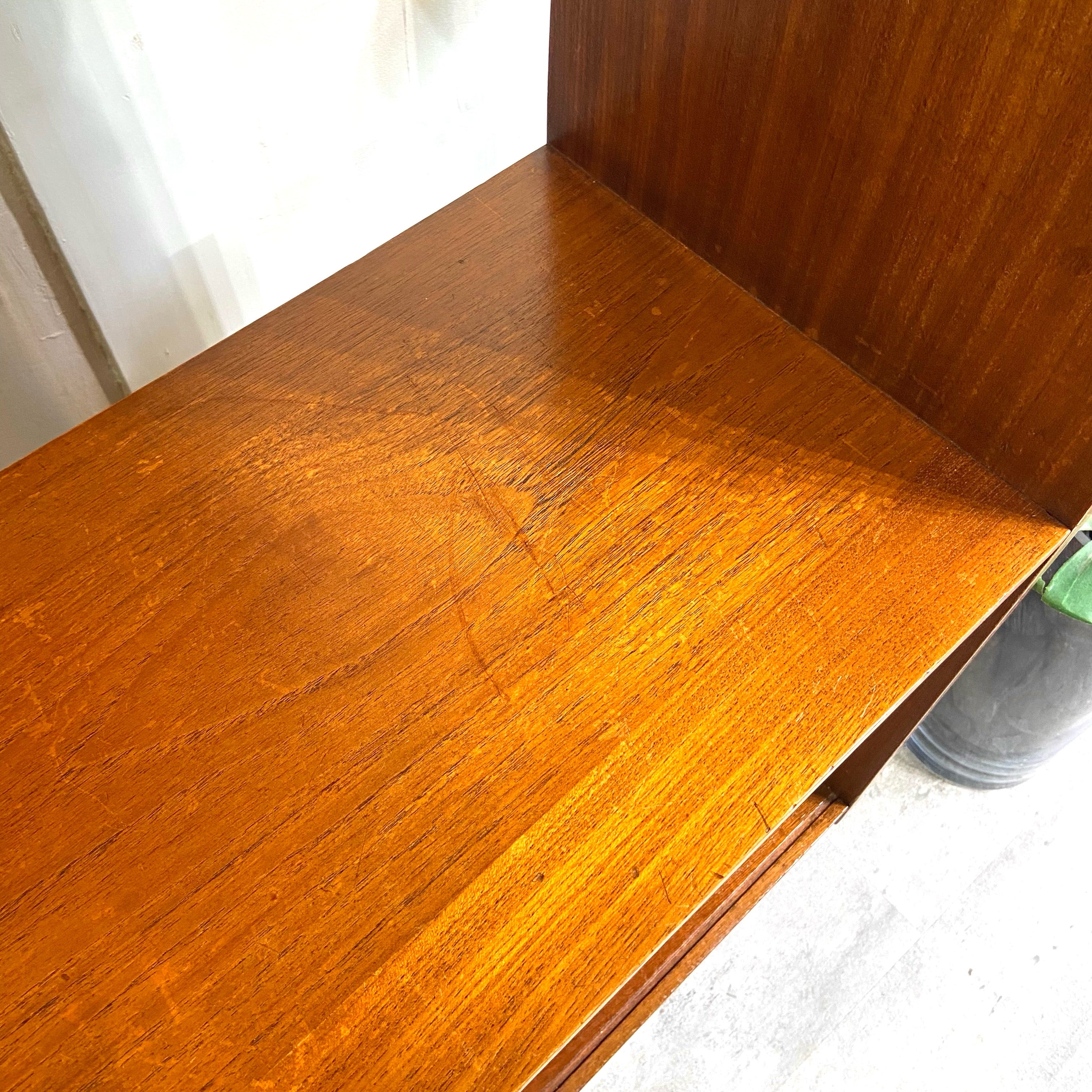 イギリスヴィンテージ ブックシェルフ オープンラック ディバイダー チーク材