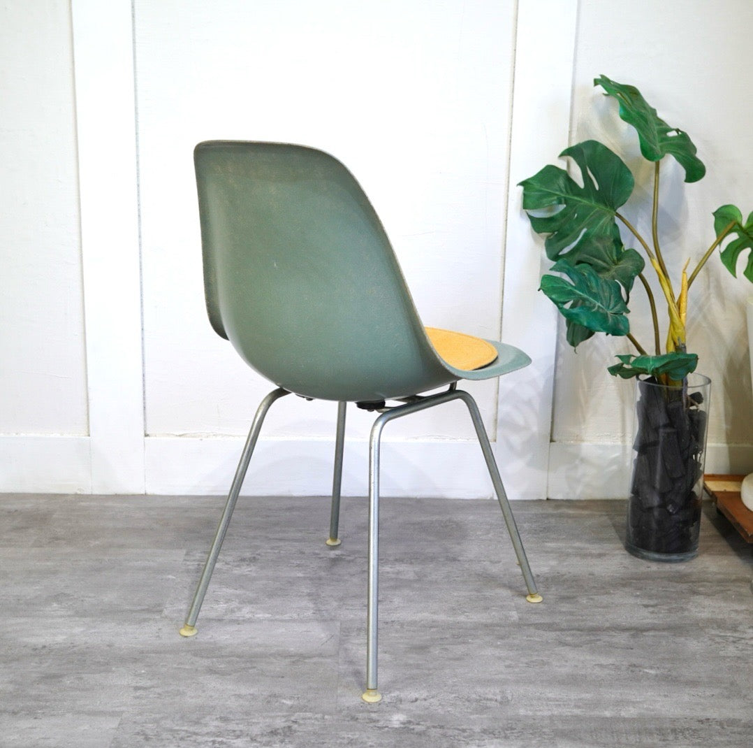 ハーマンミラー / Herman Miller サイドシェルチェア 2nd Hベース チェアパッド付 Sea form green light ヴィンテージ