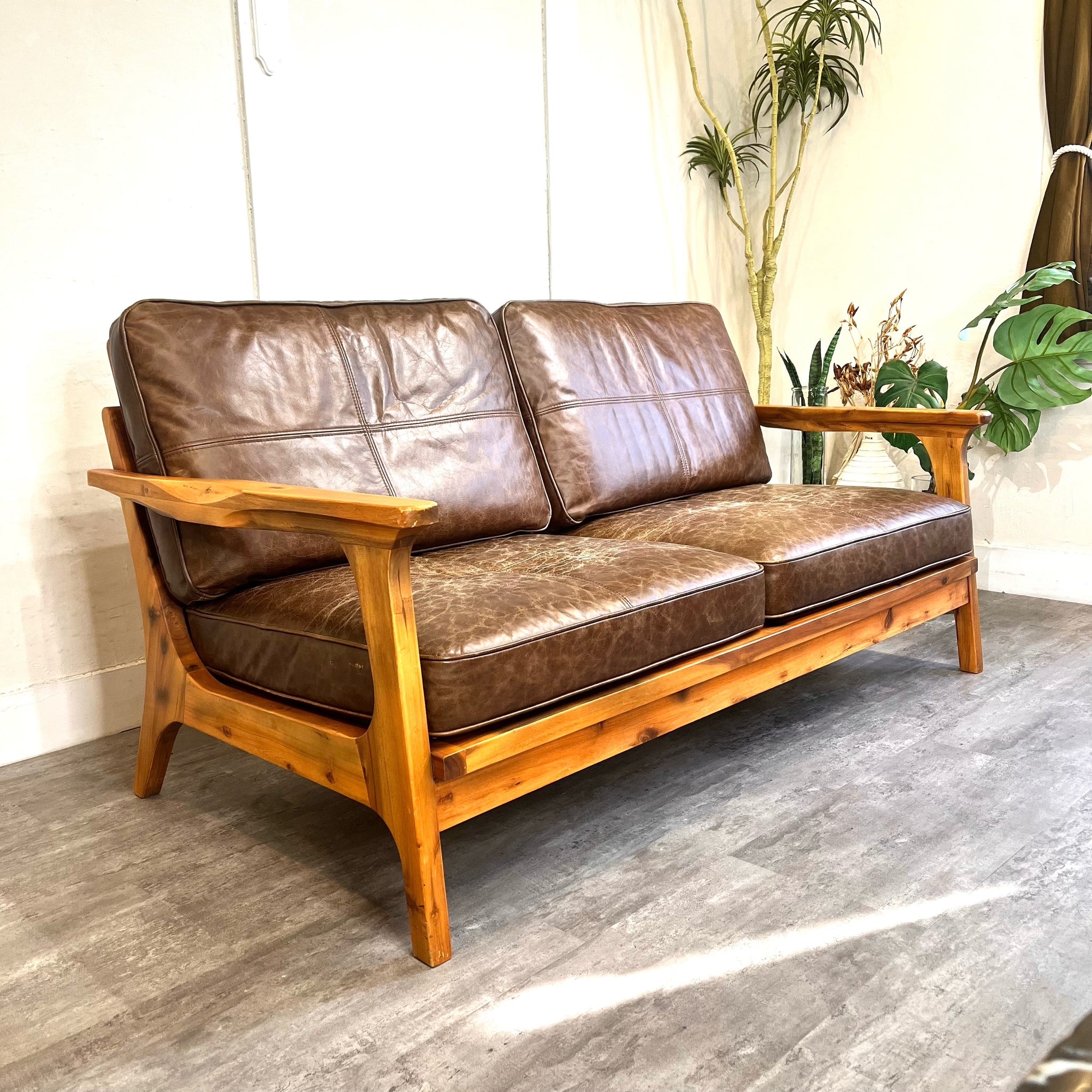 WTW / ダブルティー ティズモソファ / TISMO SOFA 2人掛け レザー 中古 