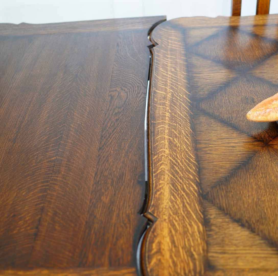 アンティーク ドローリーフテーブル ダイニングテーブル  伸長式 フランス