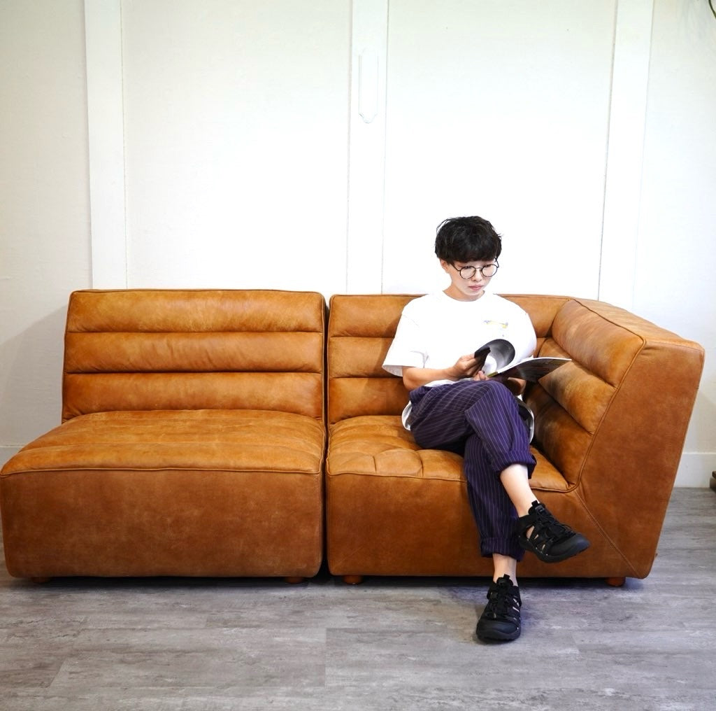 クラッシュゲート /  CRASH GATE タブーレザーワークス ゼファー 片肘ソファ/コーナーソファ&1Pソファセット レザー