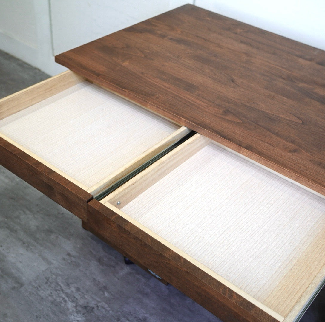 堀田木工 hotta woody デスク ワゴン 2点セット WN色 勉強机 学習机