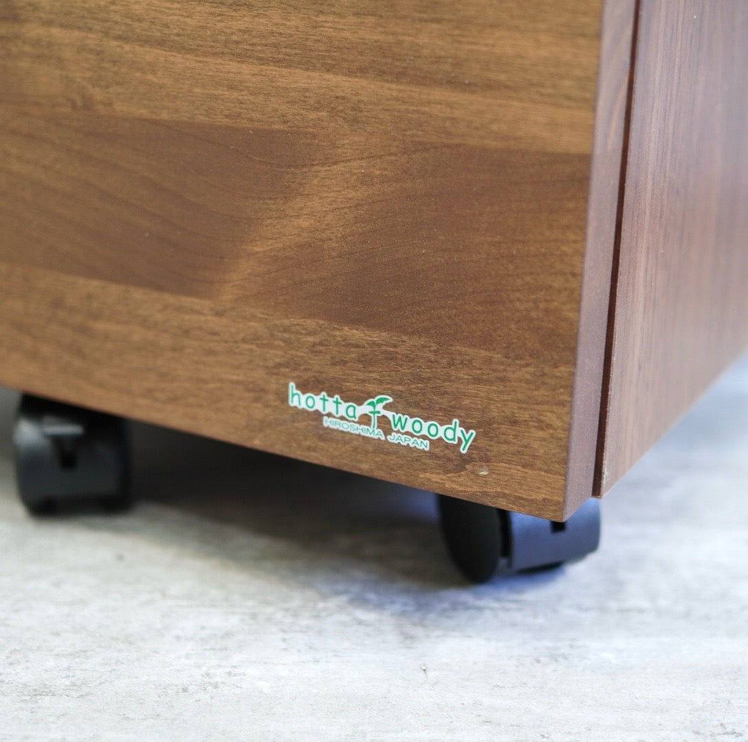 堀田木工 hotta woody デスク ワゴン 2点セット WN色 勉強机 学習机