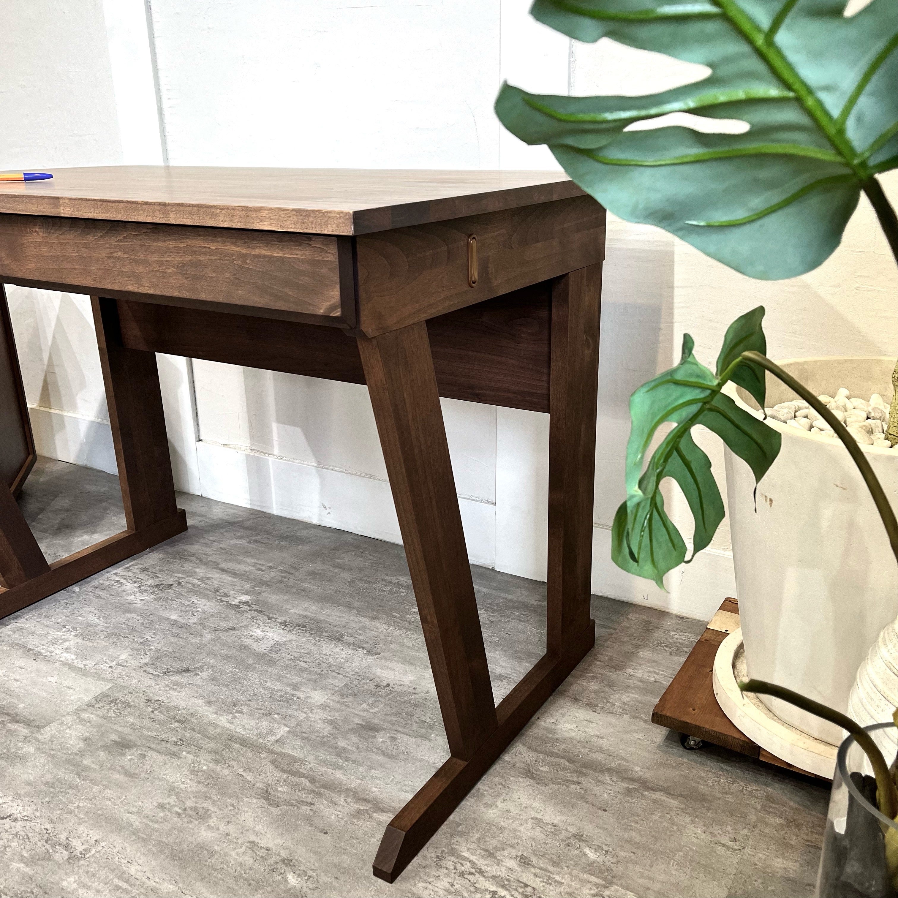 堀田木工 hotta woody デスク ワゴン 2点セット WN色 勉強机 学習机