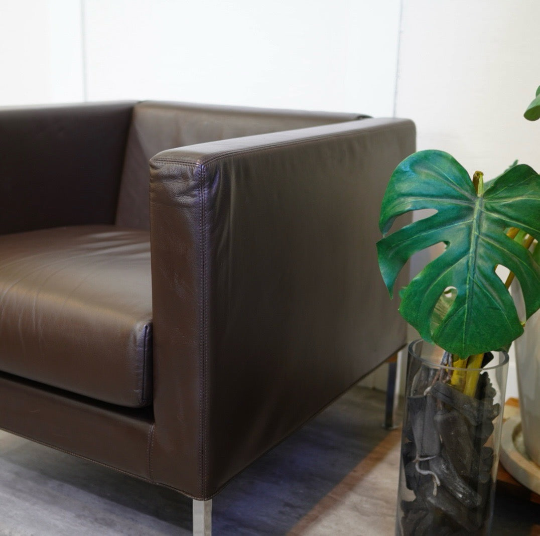 カッシーナイクスシー / Cassina ixc. ボックス スモールソファ 1人掛け ピエロ・リッソーニ 本革