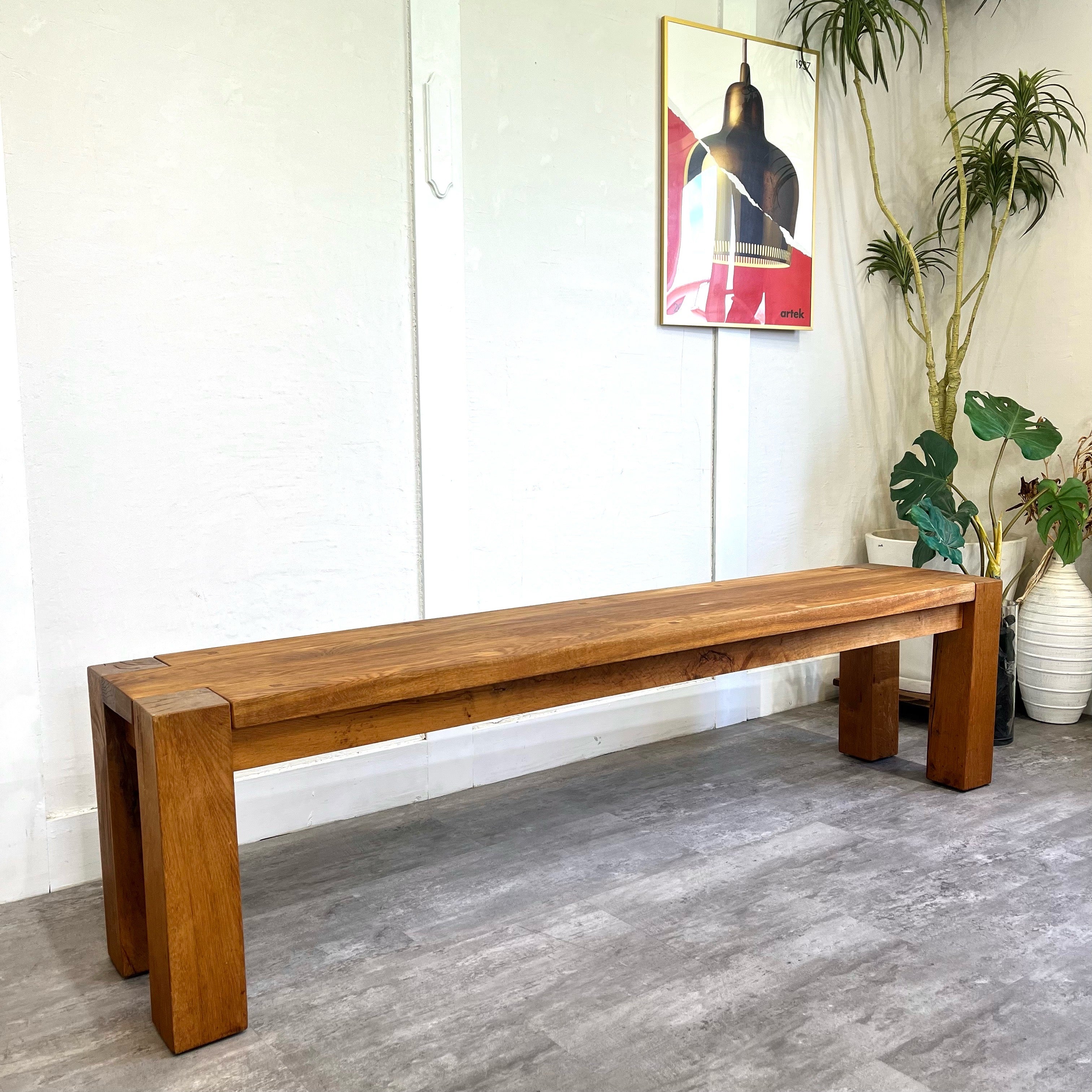 クレイト&バレル / Crate & Barrel テラ / Terra オーク無垢材 ロングベンチ