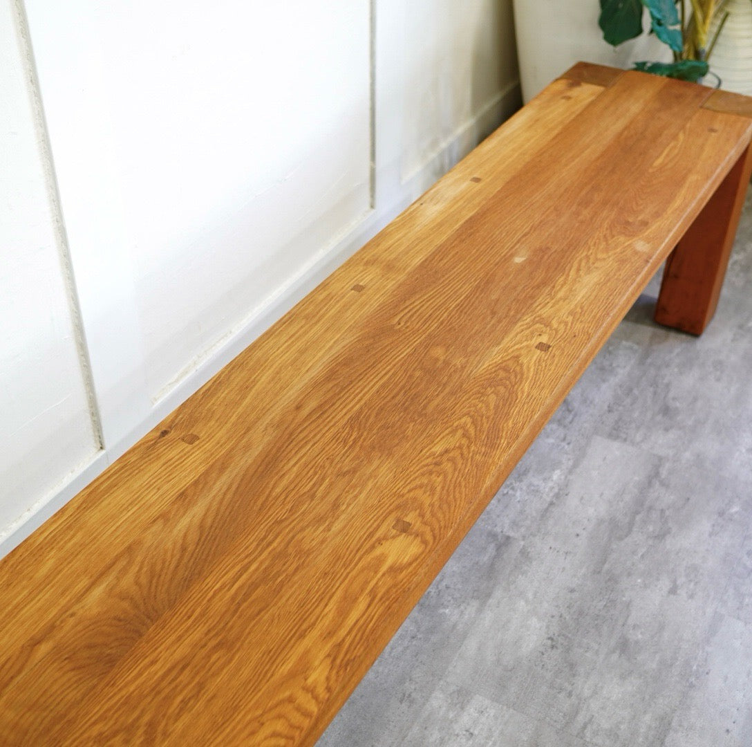 クレイト&バレル / Crate & Barrel テラ / Terra オーク無垢材 ロングベンチ