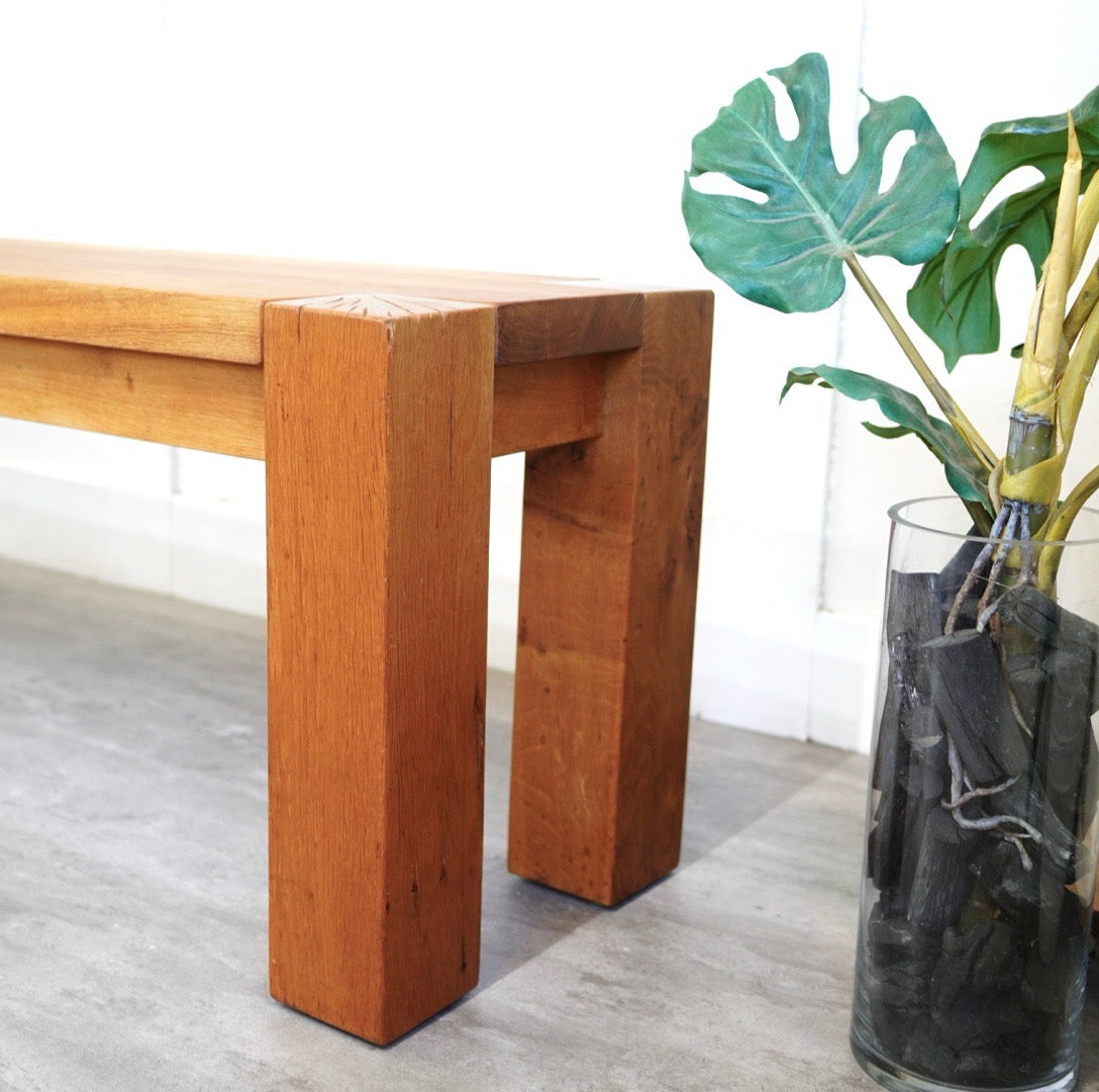 クレイト&バレル / Crate & Barrel テラ / Terra オーク無垢材 ロングベンチ