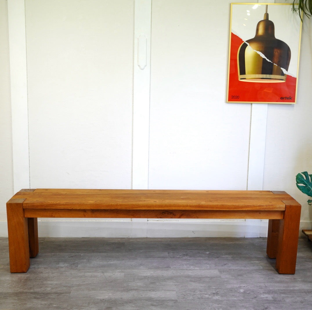 クレイト&バレル / Crate & Barrel テラ / Terra オーク無垢材 ロングベンチ