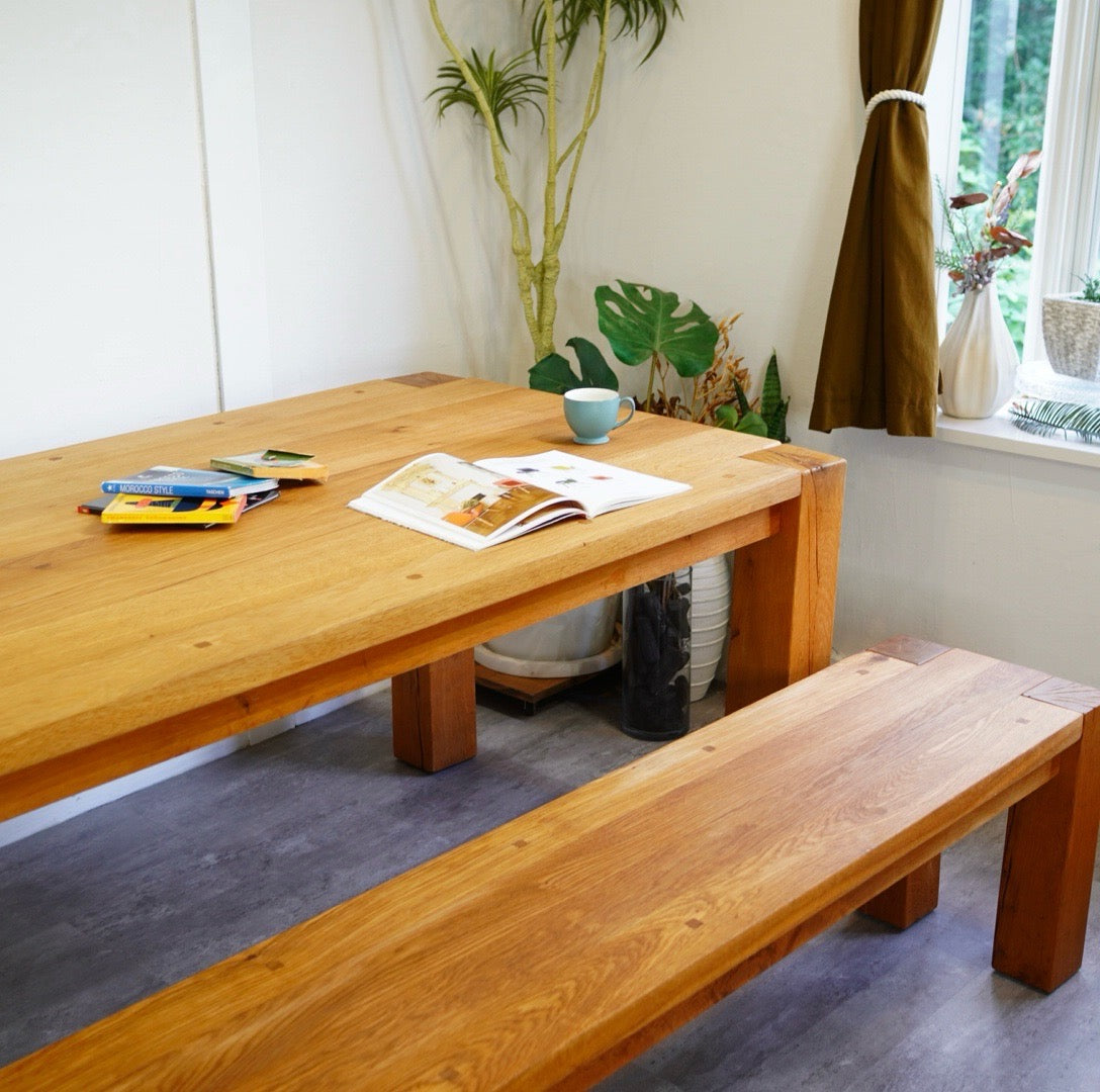 クレイト&バレル / Crate & Barrel テラ / Terra オーク無垢材 ロングベンチ