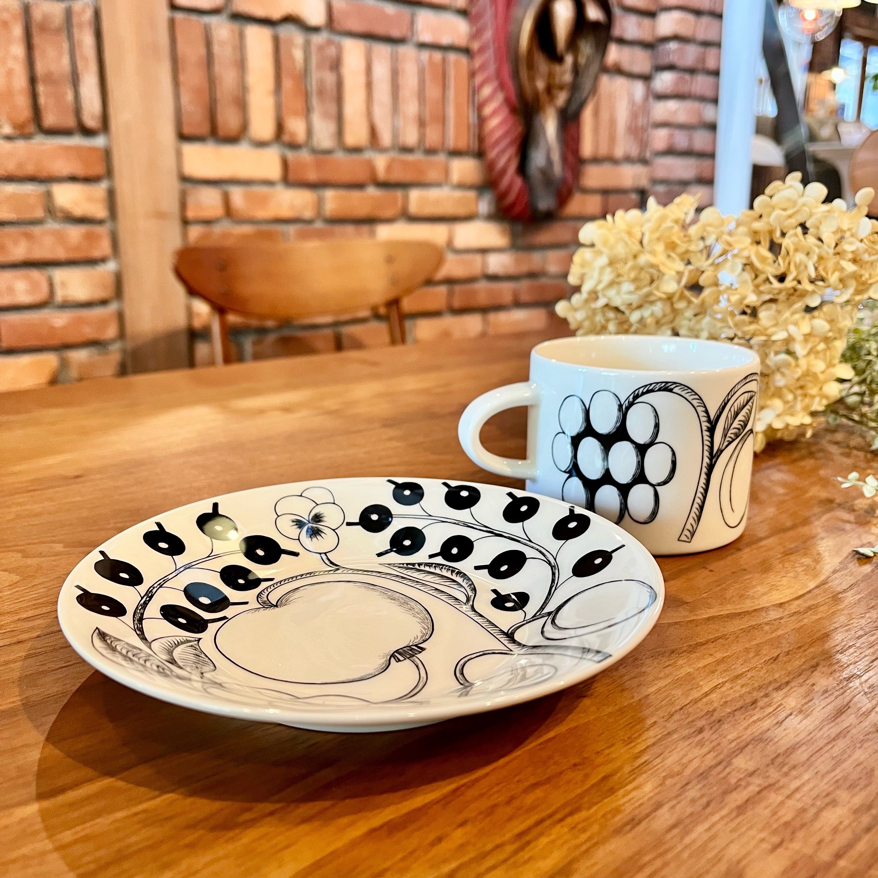 アラビア / ARABIA パラティッシ / Paratiisi カップ&ソーサー ブラック 北欧