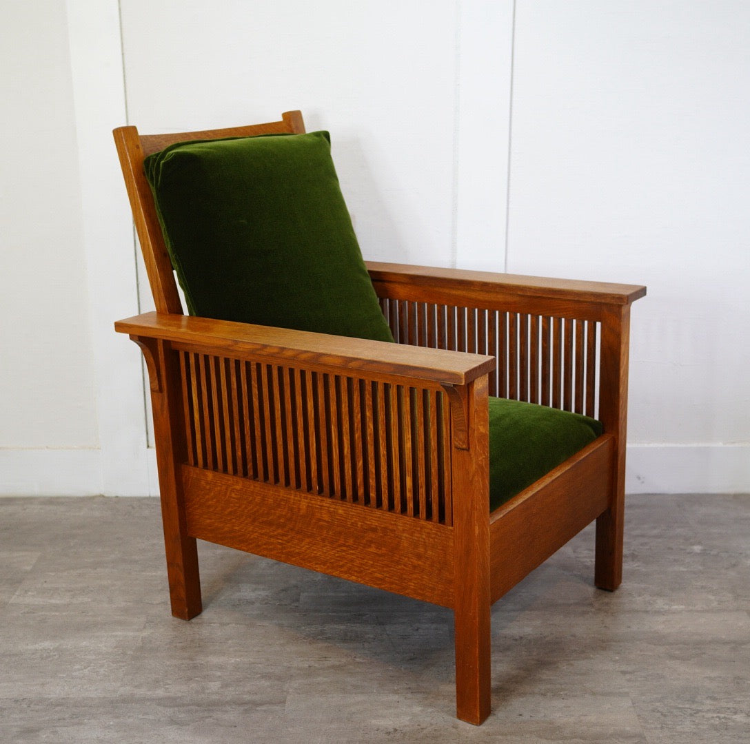 スティックレー / Stickley 1Pソファ グリーン 中古 アームチェア 