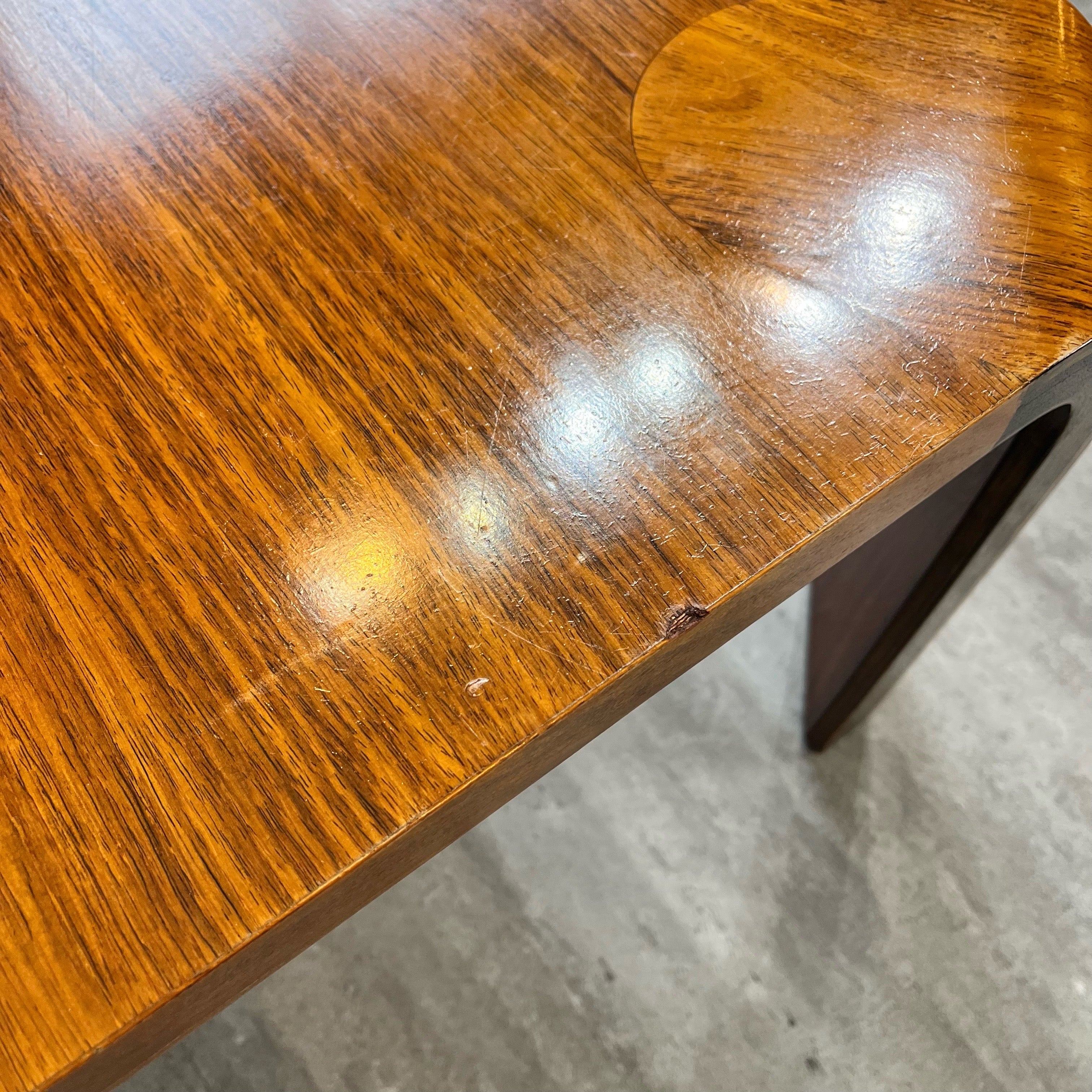 天童木工 / Tendo 座卓 プライウッド ローズウッド 乾三郎 ローテーブル ヴィンテージ