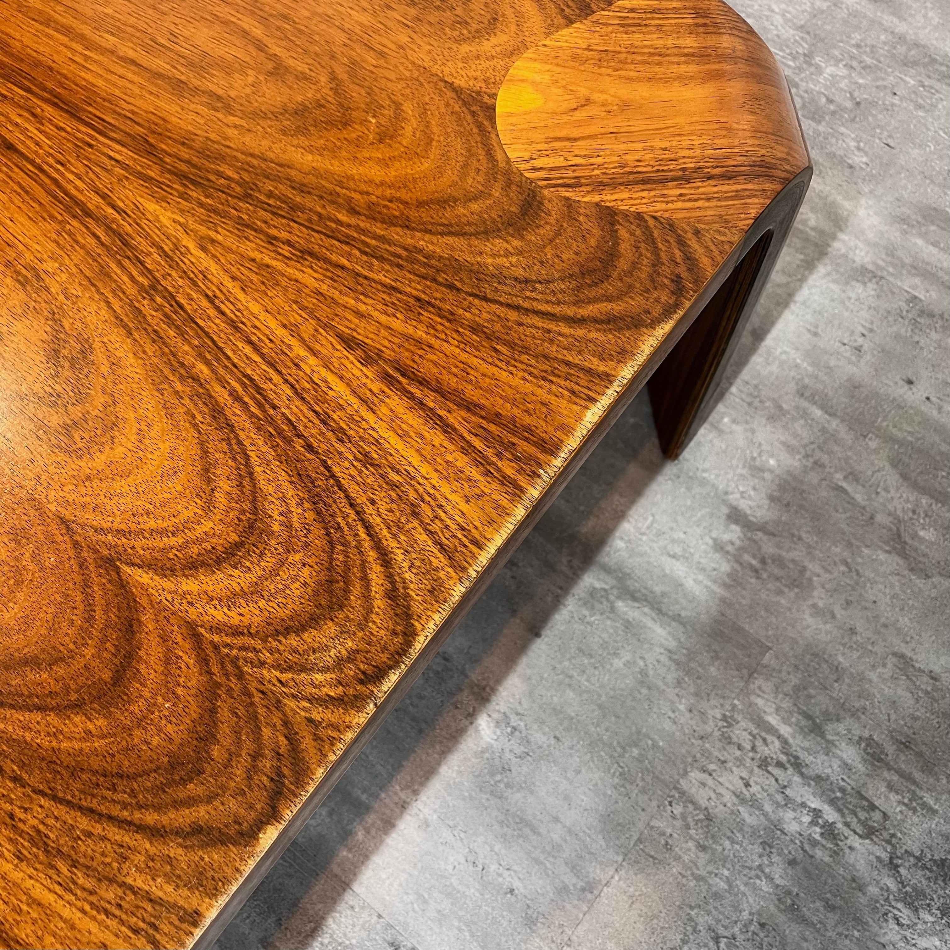 天童木工 / Tendo 座卓 プライウッド ローズウッド 乾三郎 ローテーブル ヴィンテージ