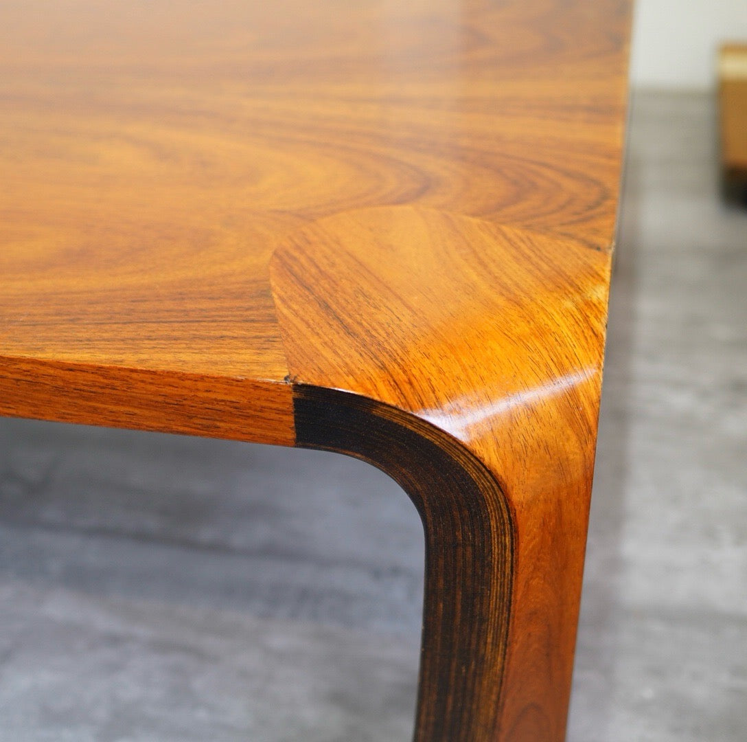 天童木工 / Tendo 座卓 プライウッド ローズウッド 乾三郎 ローテーブル ヴィンテージ