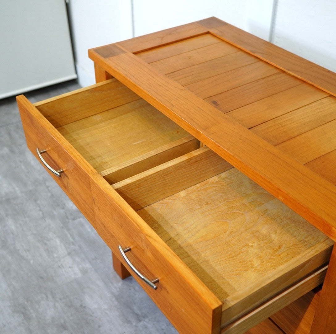 チーク無垢材 チェスト 衣類収納