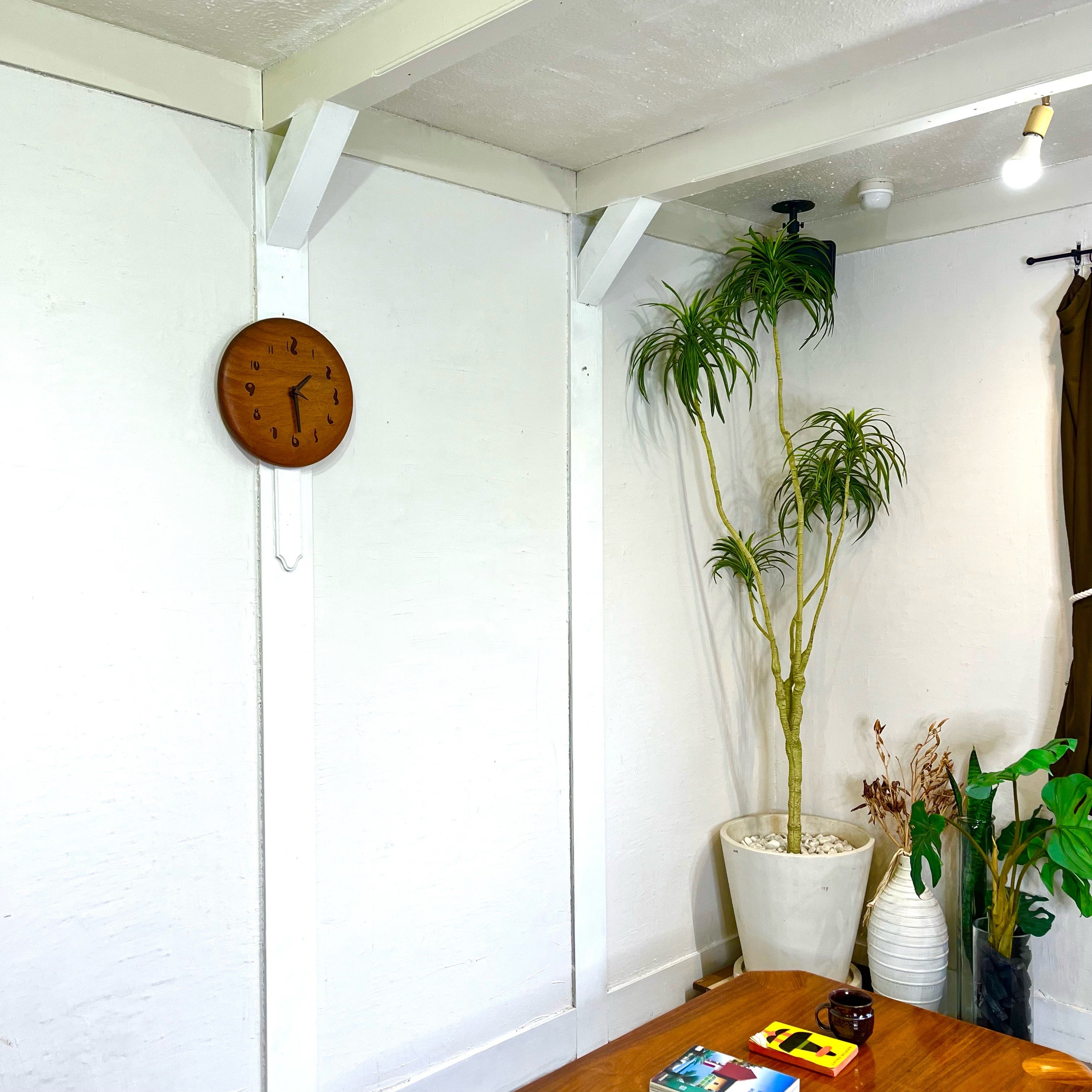 テーブル工房kiki 北欧スタイル壁掛け時計 ふでまる