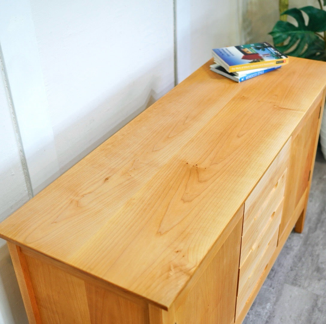 生活アート工房 サイドボード キャビネット メープル無垢材