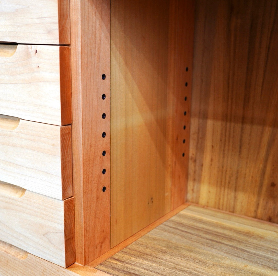 生活アート工房 サイドボード キャビネット メープル無垢材