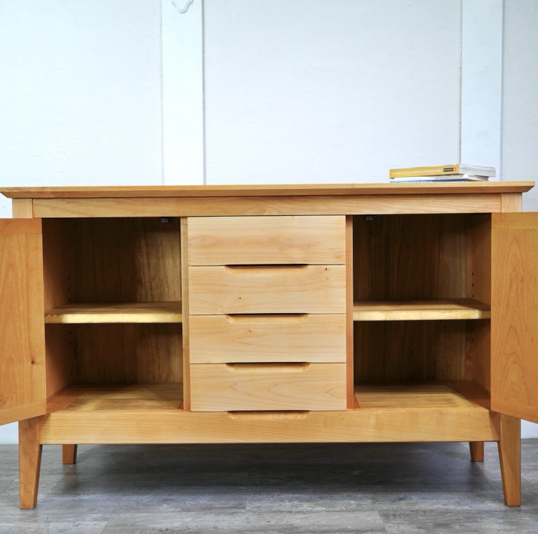 生活アート工房 サイドボード キャビネット メープル無垢材