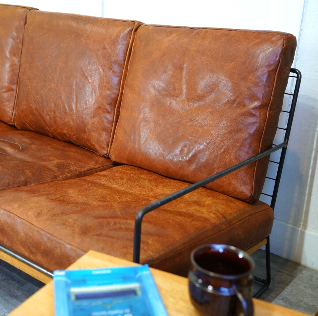 ハチカグ / HACHI KAGU 3人掛け ソファ WI 3P SOFA 牛革 8デザインオリジナルソファ