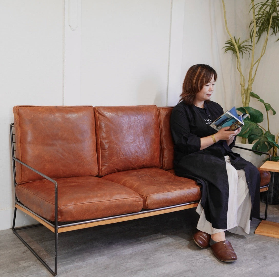 ハチカグ / HACHI KAGU 3人掛け ソファ WI 3P SOFA 牛革 8デザインオリジナルソファ