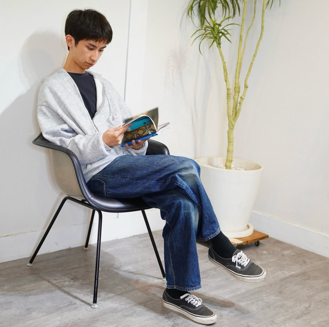 ハーマンミラー / Herman Miller アームシェルチェア ナウガレザー ブラック Hベース チャールズ&レイ・イームズ ヴィンテージ