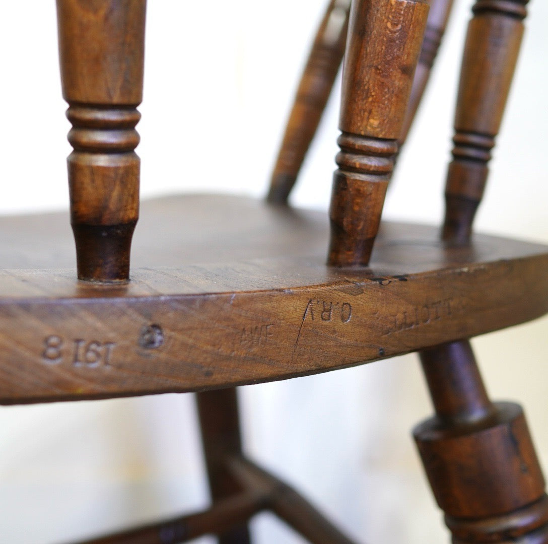 J・エリオット&サン / J.Elliott &Sons キャプテンチェア スモーカーチェア イギリス アンティーク