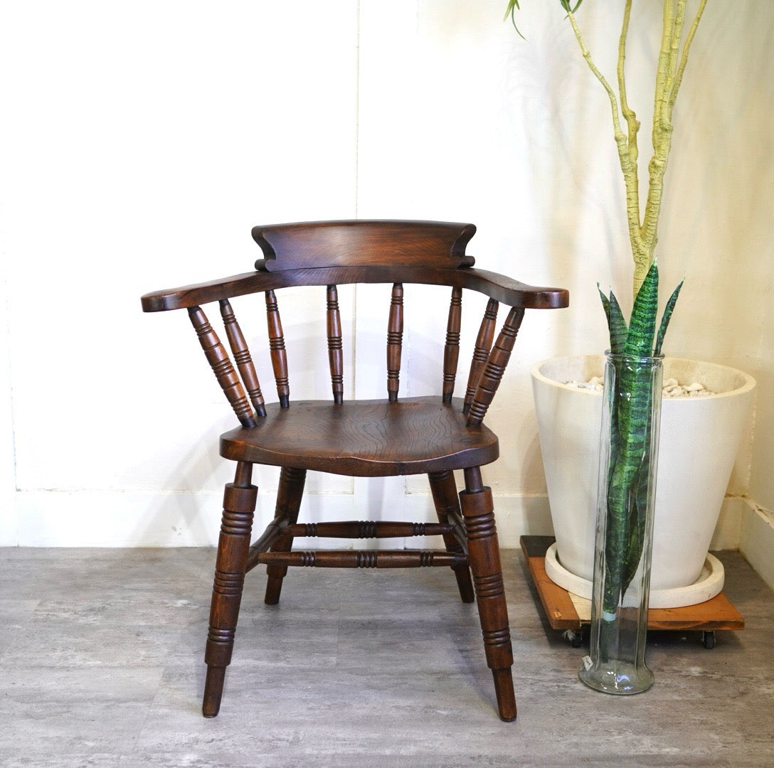 J・エリオット&サン / J.Elliott &Sons キャプテンチェア スモーカーチェア イギリス アンティーク