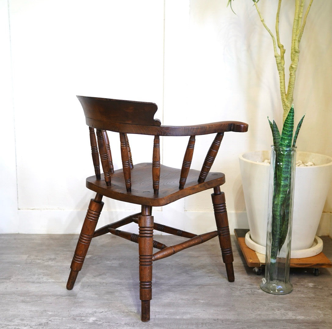 J・エリオット&サン / J.Elliott &Sons キャプテンチェア スモーカーチェア イギリス アンティーク