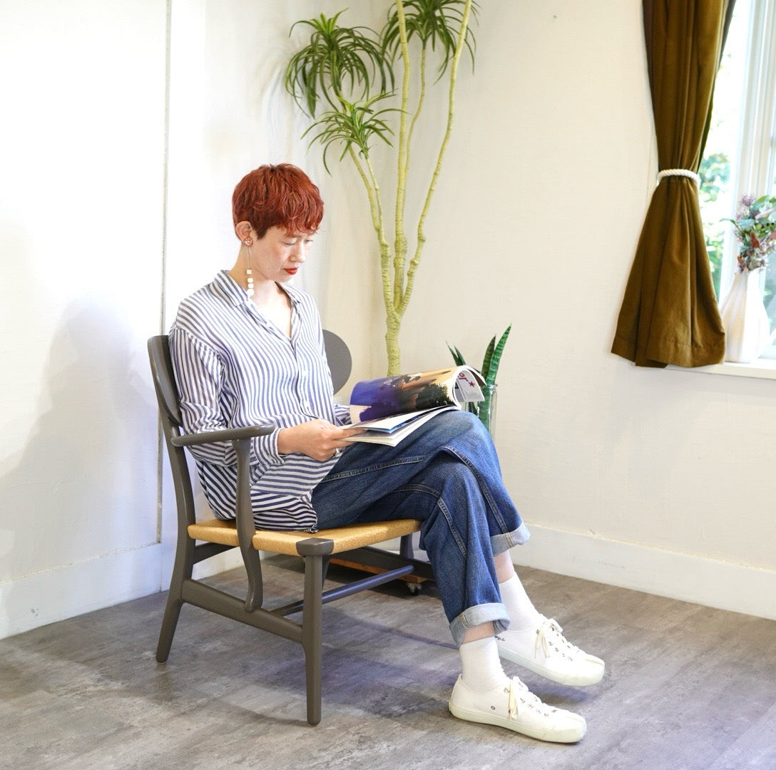 カールハンセン&サン / Carl Hansen & Søn CH22 ラウンジチェア ハンスJ.ウェグナー グレー