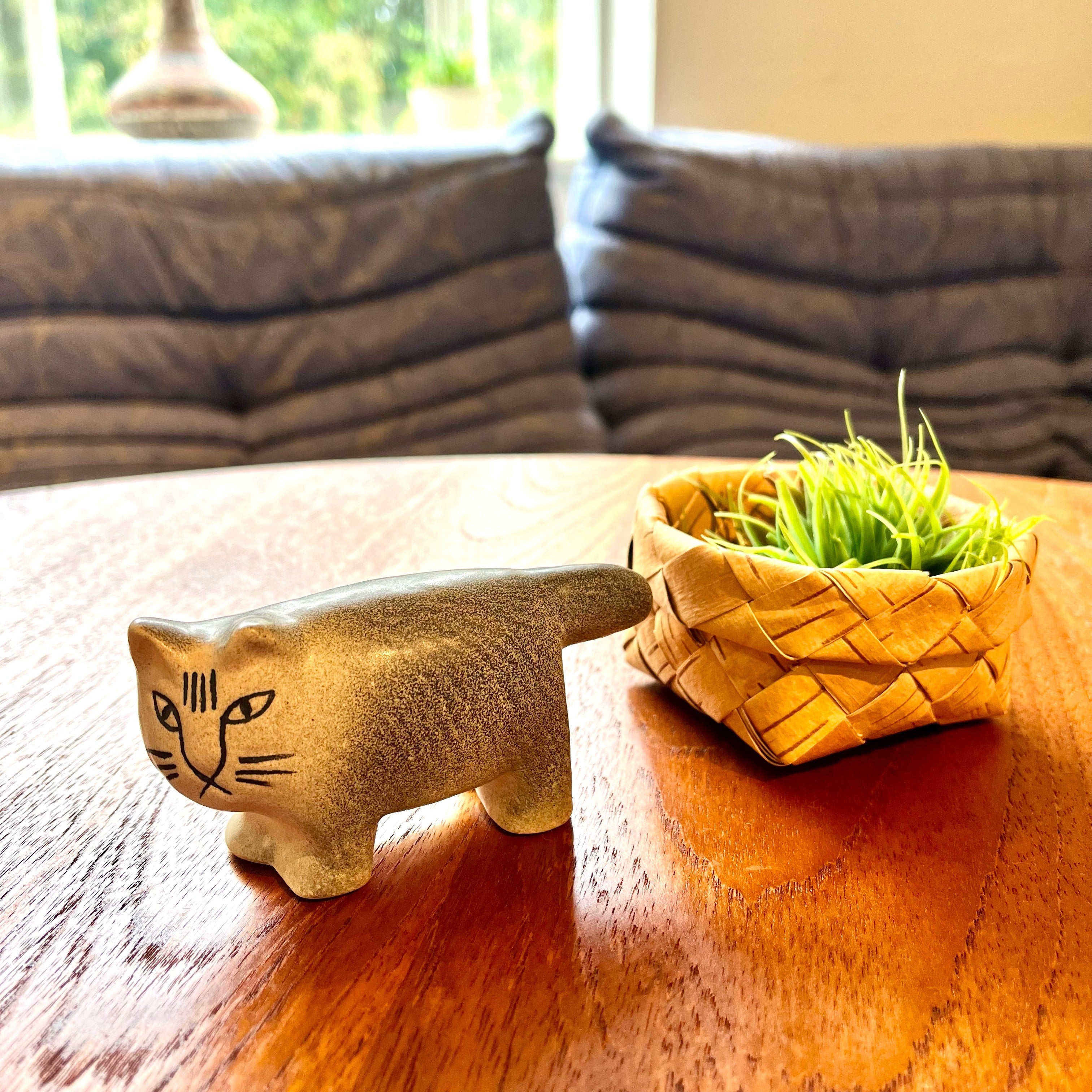 リサ・ラーソン / Lisa Larson ふたごのねこ(兄のグレー)