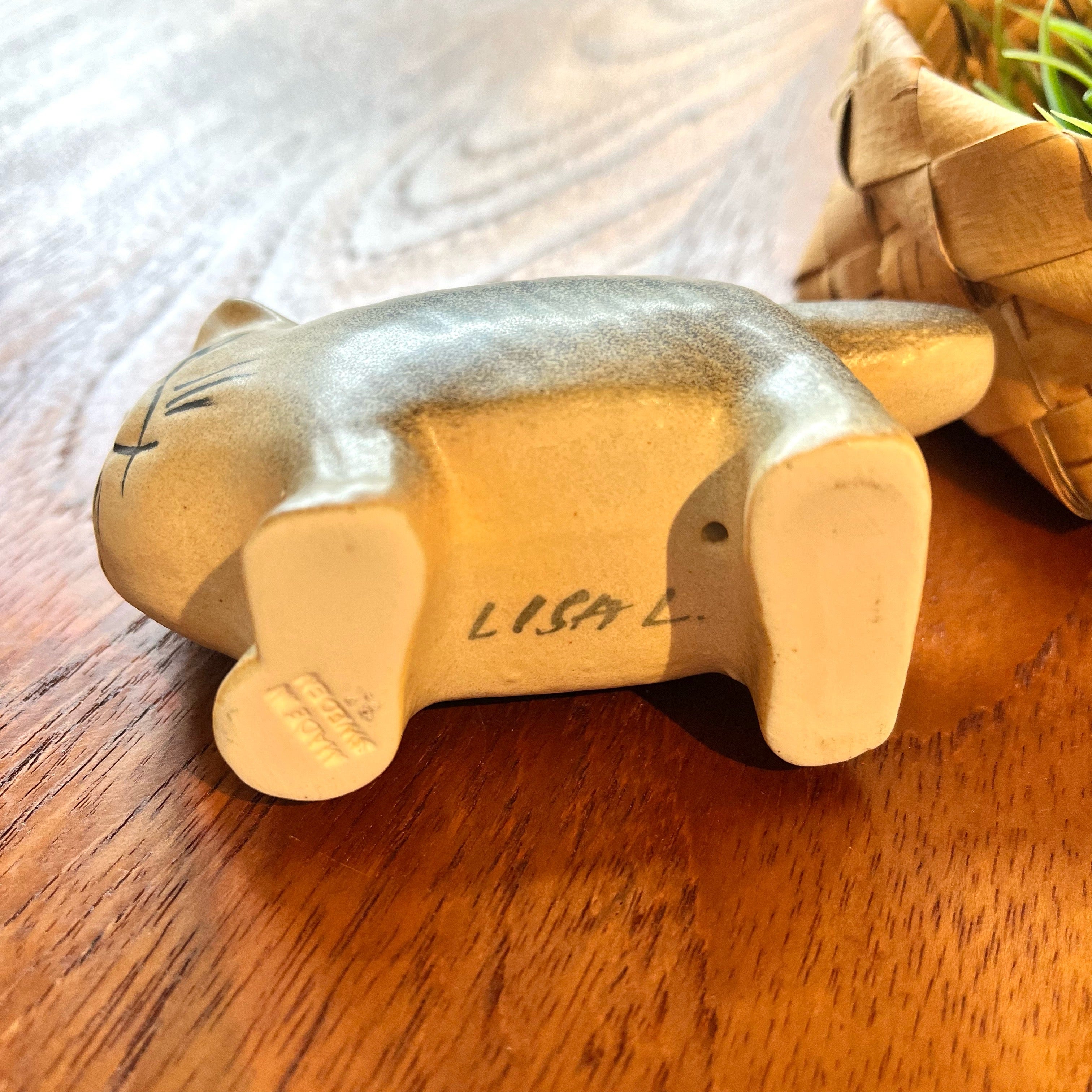 リサ・ラーソン / Lisa Larson ふたごのねこ(兄のグレー)