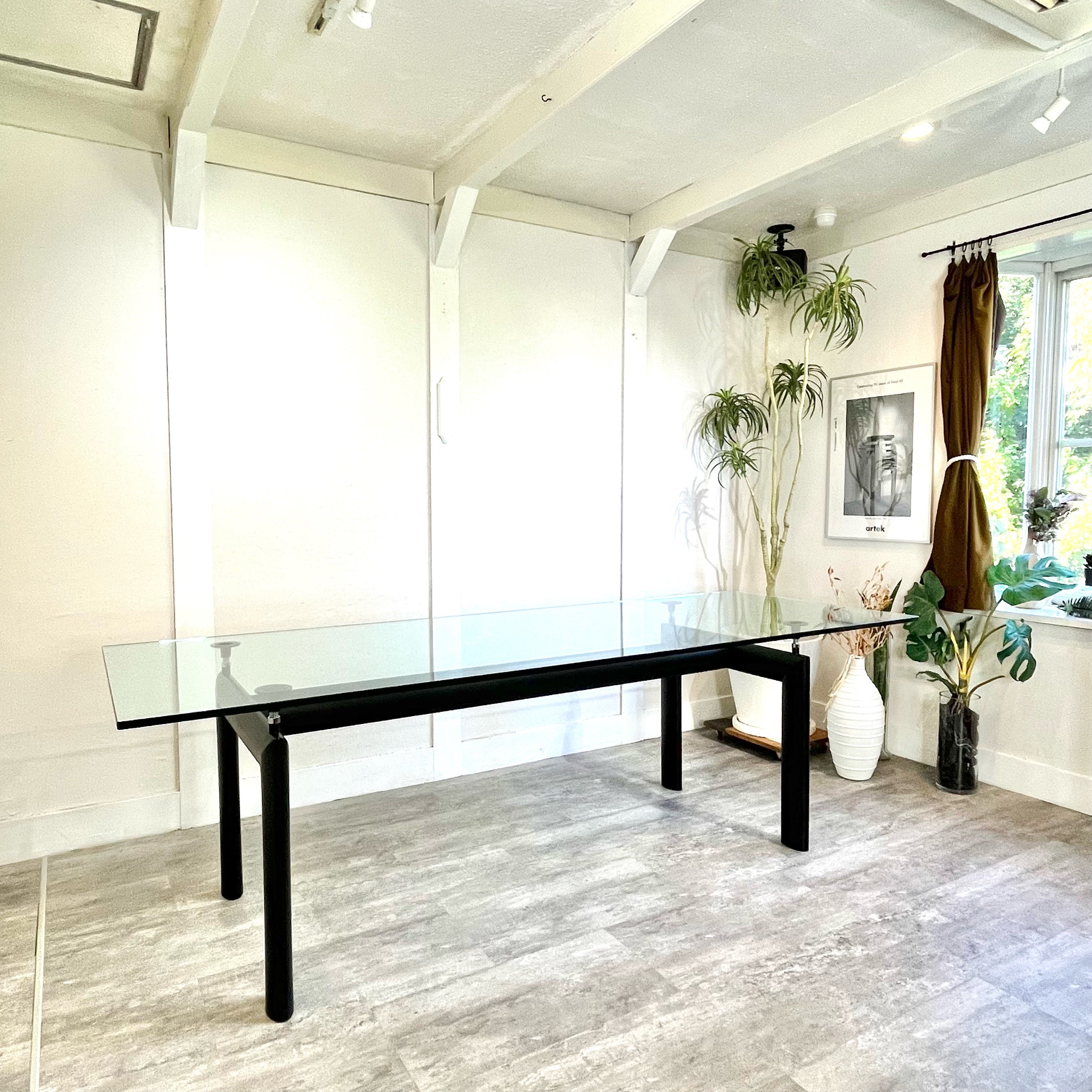 カッシーナ / Cassina 6 TABLE TUBE D’AVION LC6テーブル ガラス ダイニングテーブル ル・コルビュジェ