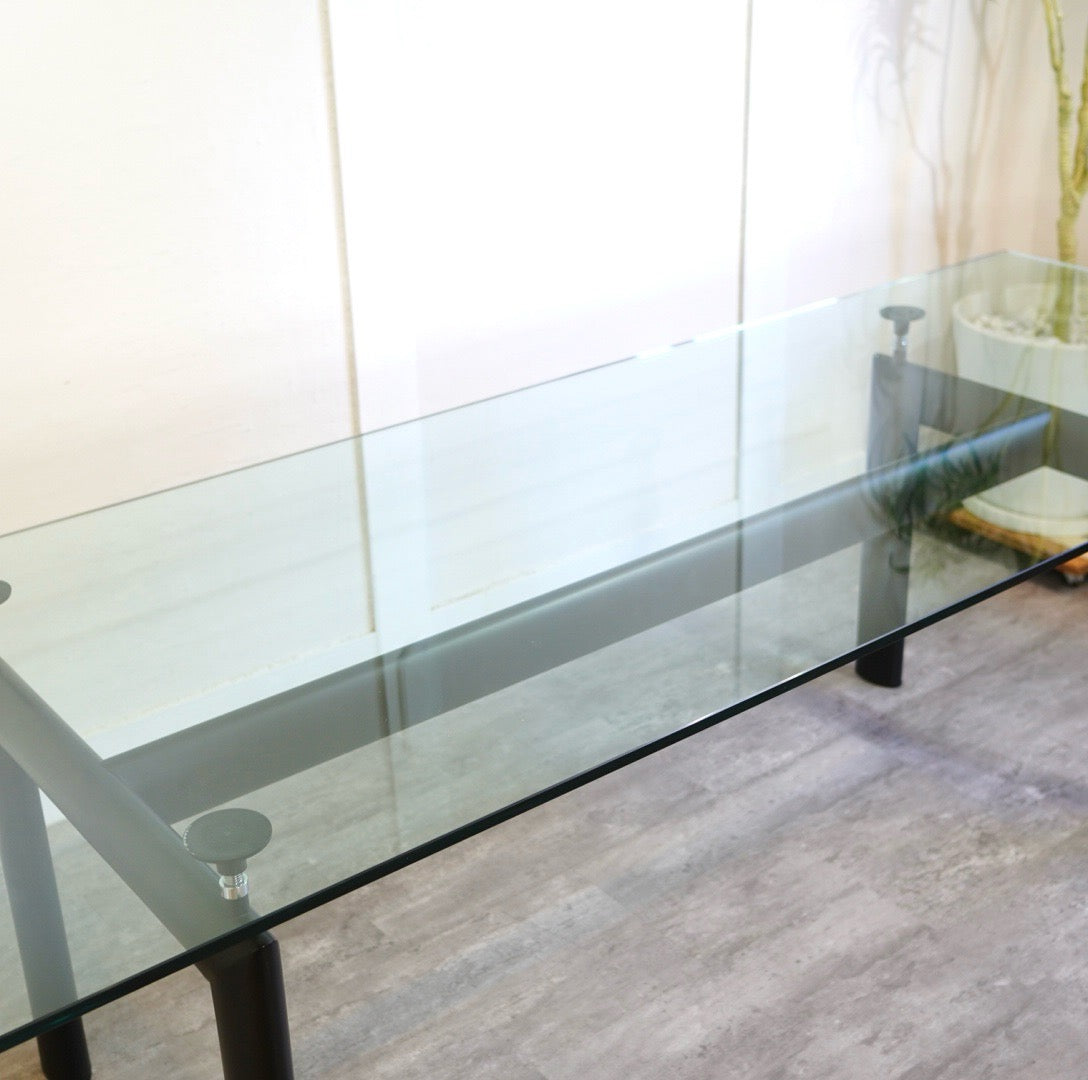 カッシーナ / Cassina 6 TABLE TUBE D’AVION LC6テーブル ガラス ダイニングテーブル ル・コルビュジェ
