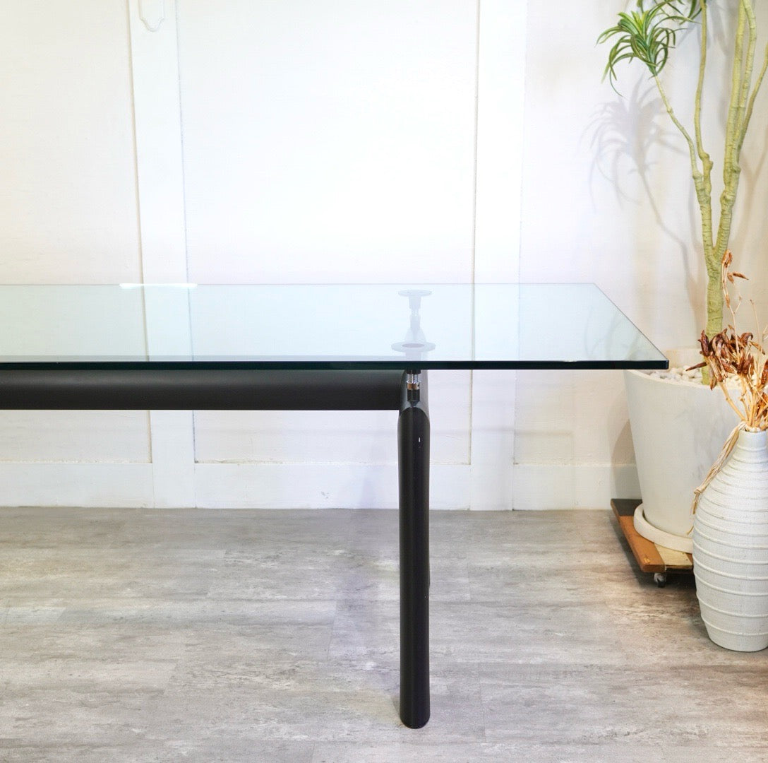 カッシーナ / Cassina 6 TABLE TUBE D’AVION LC6テーブル ガラス ダイニングテーブル ル・コルビュジェ