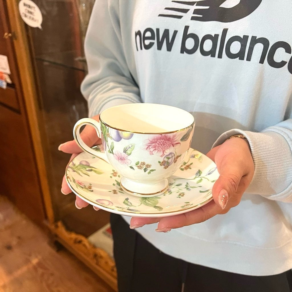 ウェッジウッド / WEDGEWOOD スウィートプラム ティーカップ&ソーサ 2客セット