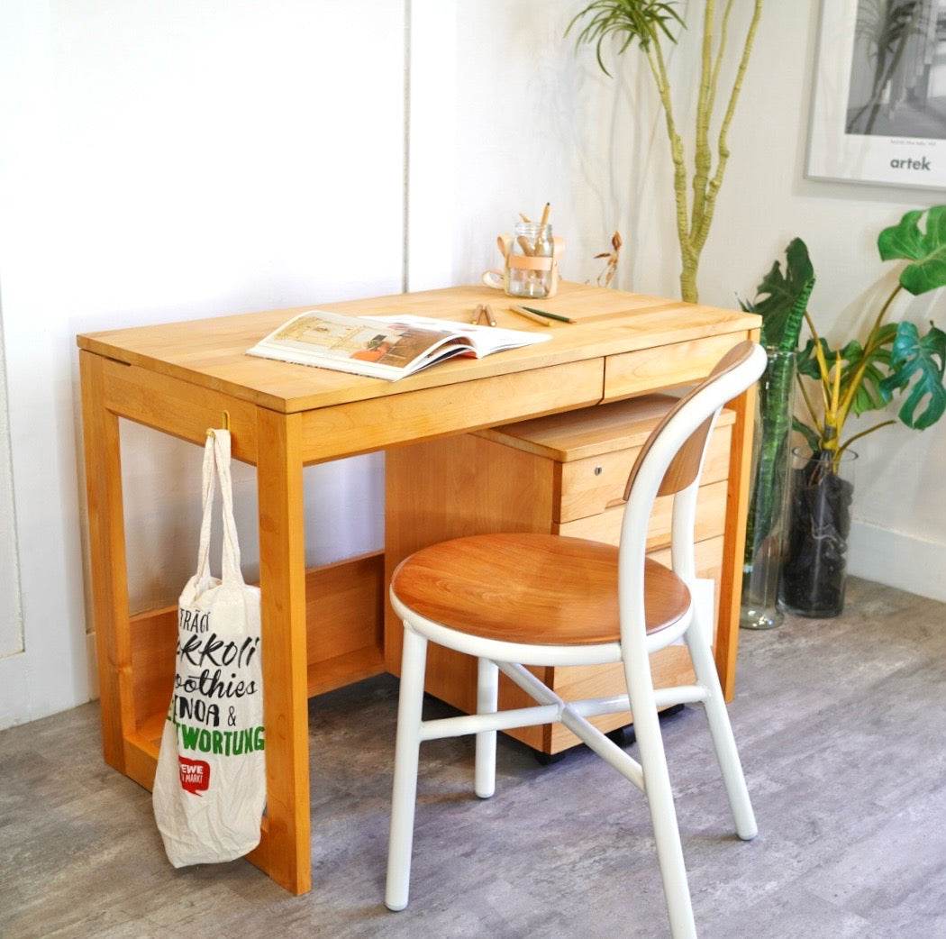 堀田木工 hotta woody カルロ / Carlo デスク ワゴン 2点セット 勉強机 学習机