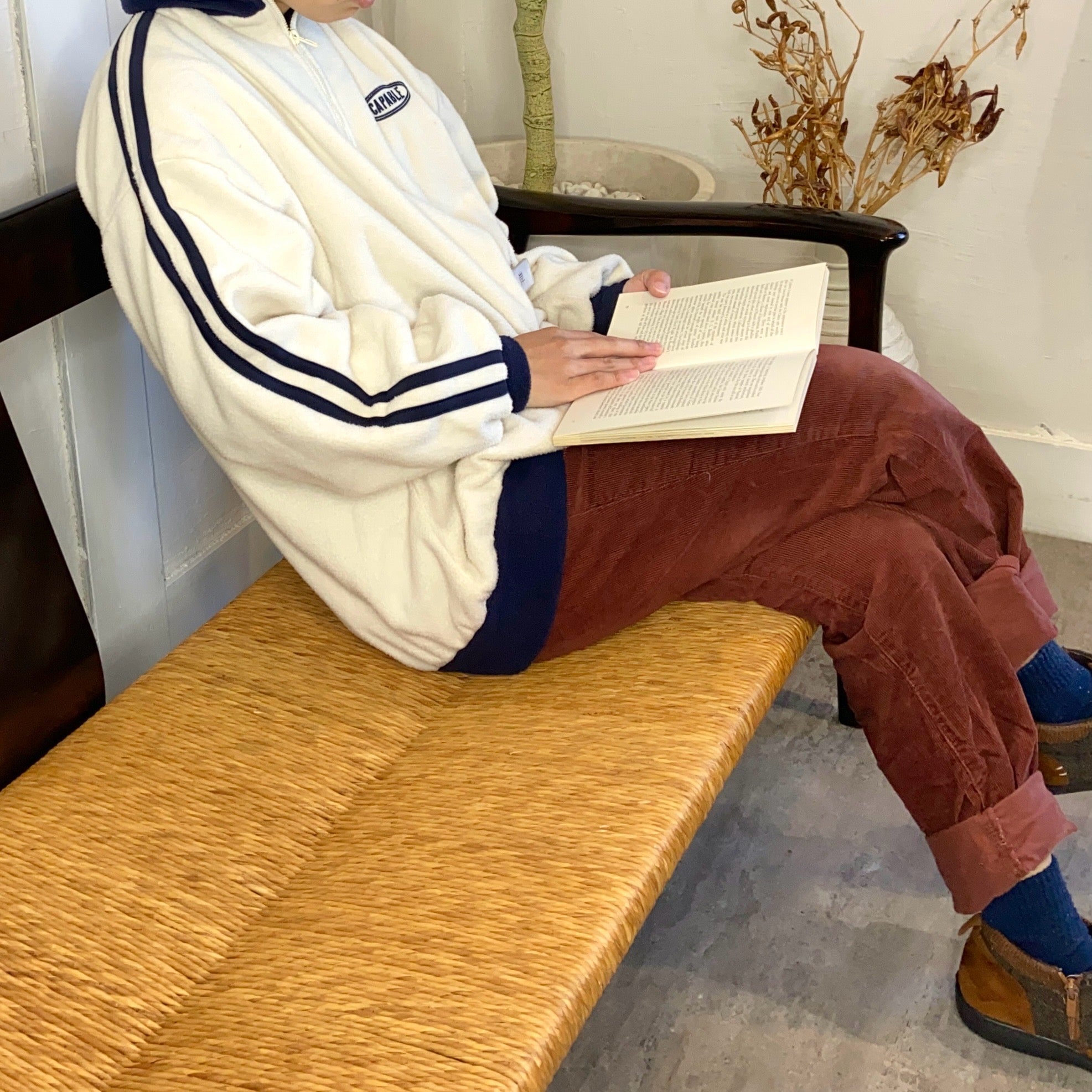 松本民芸家具 ラッシチェア #77型 曲肘椅子 3P ヴィンテージ