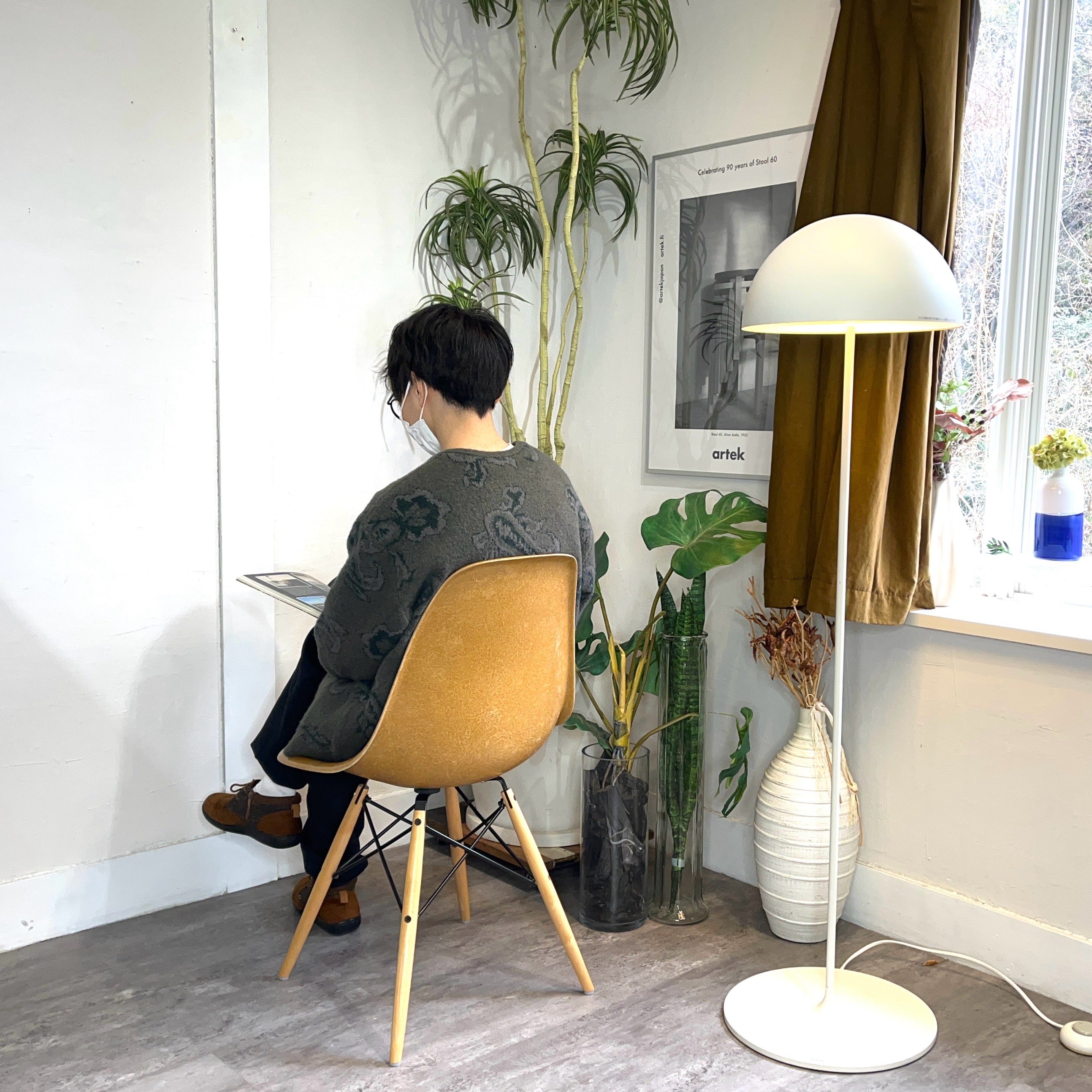 ハーマンミラー / Herman Miller サイドシェルチェア FRP ドゥエルレッグ チャールズ&レイ・イームズ ヴィンテージ